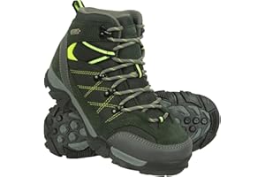 Mountain Warehouse Trail Kids Waterproof Hiking Boots - Girls & Boys Lime Kids Shoe Size 3 US