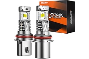 SEALIGHT S7S 9007/HB5 Light, 60000LM Brightest 6500K Cool White, 3Mins Easy Installation, 10 Years Lifespan, Plug-N-Play, IP68 Waterproof, 2 Pack