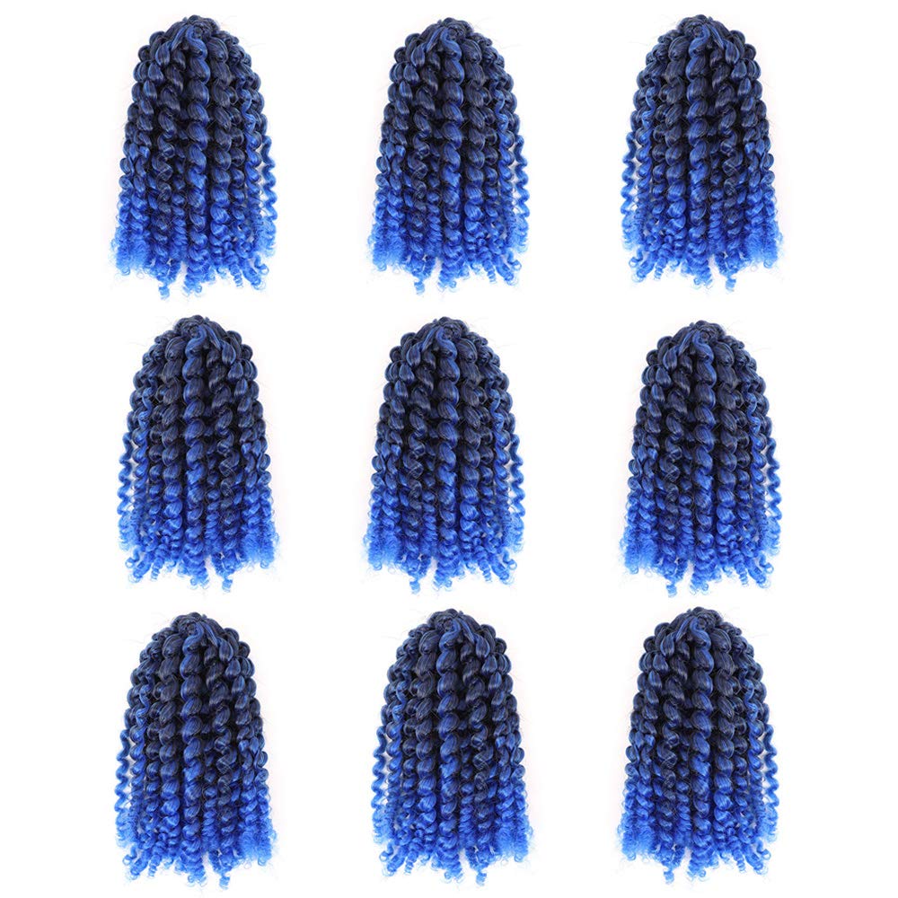 Amazon Com 9 Bundles Marlybob Crochet Hair 8 Inch Short Curly