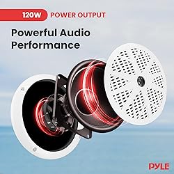Pyle Marine Radio Receiver Speaker Set 12v Single