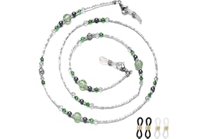 JURYLOO Beaded Eyeglass Chain Glasses Holder Necklace Sunglasses Chain Eye Glasses Holders Around Neck for Women Stylish
