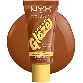 NYX PROFESSIONAL MAKEUP Buttermelt Glaze Soft Glow Skin Tint + SPF 30, Up To 12HR Wear, 07 Toffee Butta
