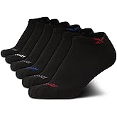 Reebok Boys Ankle Socks - 6 Pack Moisture-Wicking Low Cut Athletic Low Cut Socks for Boys with Arch Support (Sizes: S-L)