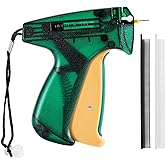 wilfox Tagging Gun Kit, Fine Stitch Tagging Gun for Clothing Mini Stitch Gun for Clothes Sewing Quilting Hemming Quick Stitch Tag Gun with 1 Needle, 1000 Black & 1000 White Micro Fasteners