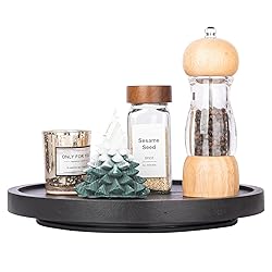 Wood Lazy Susan Organizer Kitchen Turntable for