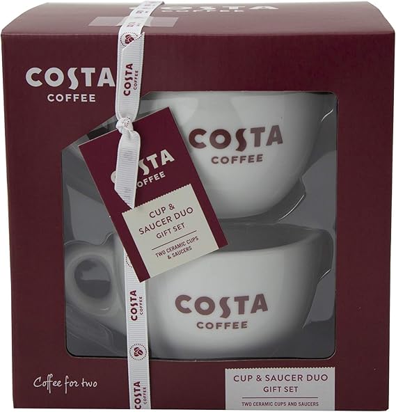 Costa Cup and Saucer Duo Set Amazon.co.uk Kitchen & Home