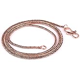 Rudra Empire Solid Copper Handmade Link Rope Chain Necklace for Women and Men- 20 Inch