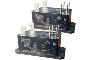 CUTTNELL 2-Pack T92P7D22-12 Power Relay 12VDC 30A 6-Pin DPST-NO (Type 2 A), Suitable for HVAC, Automobiles, Household Appliances and Industrial Equipment