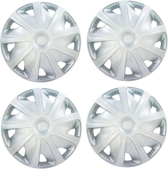 UKB4C 4x Silver 16" Inch Deep Dish Van Wheel Trims Hub Caps For