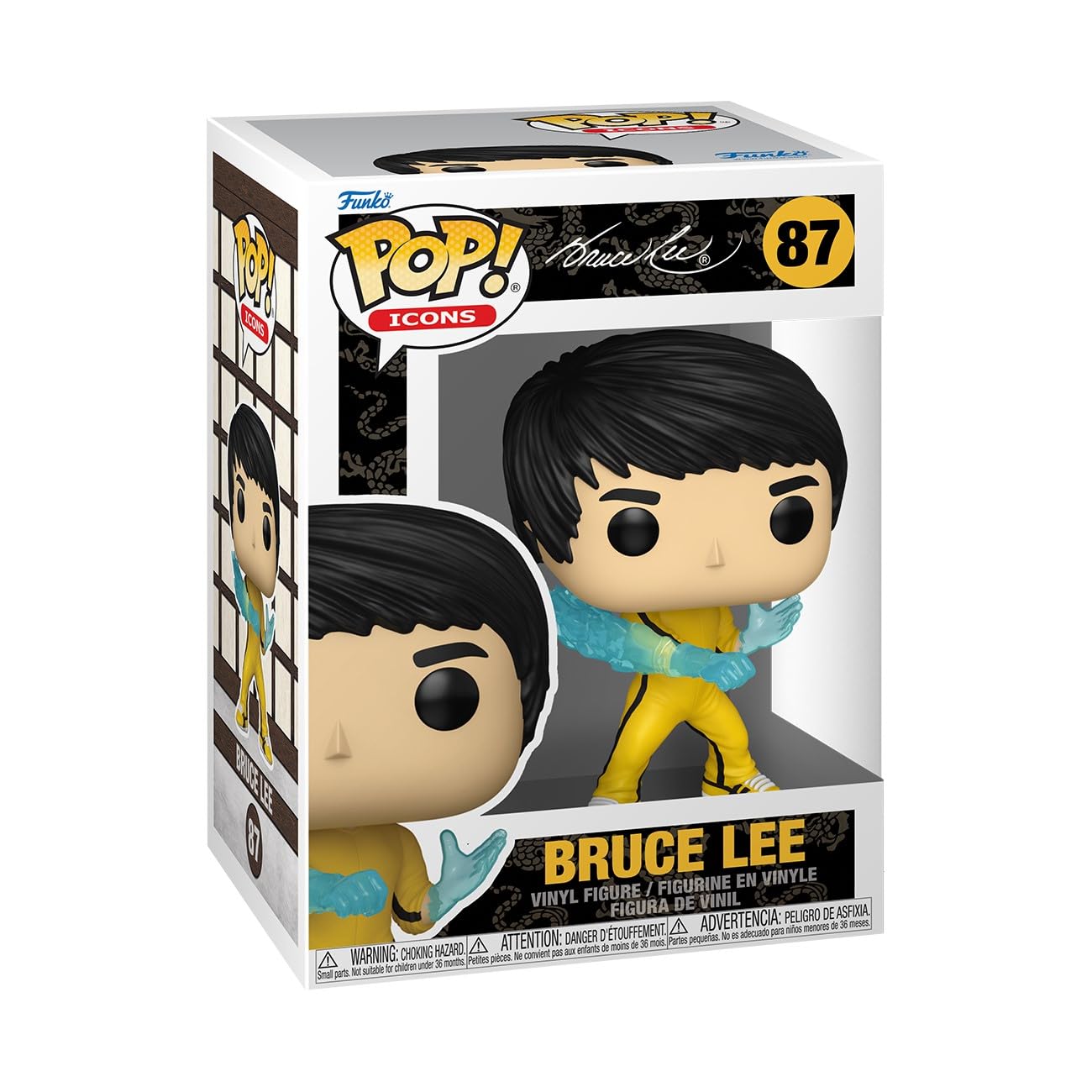 Funko Pop! Icons: Bruce Lee - Vinyl Collectible Figure - Gift Idea - Official Merchandise - Toy for Children and Adults - Movies Fans - Model Figure for Collectors and Display