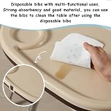 PewinGo Disposable Bibs 50 Packs Baby Weaning Bib Adjustable Waterproof Inner view 9