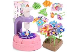 R RUCKERCO Kids Crafts Ages 4-8 Flower Bouquet Craft Kits DIY Arts and Crafts Toys for Girls Toddler Activities Girl Art and Craft Educational Activities, 6 Year Old Girl Birthday Gift