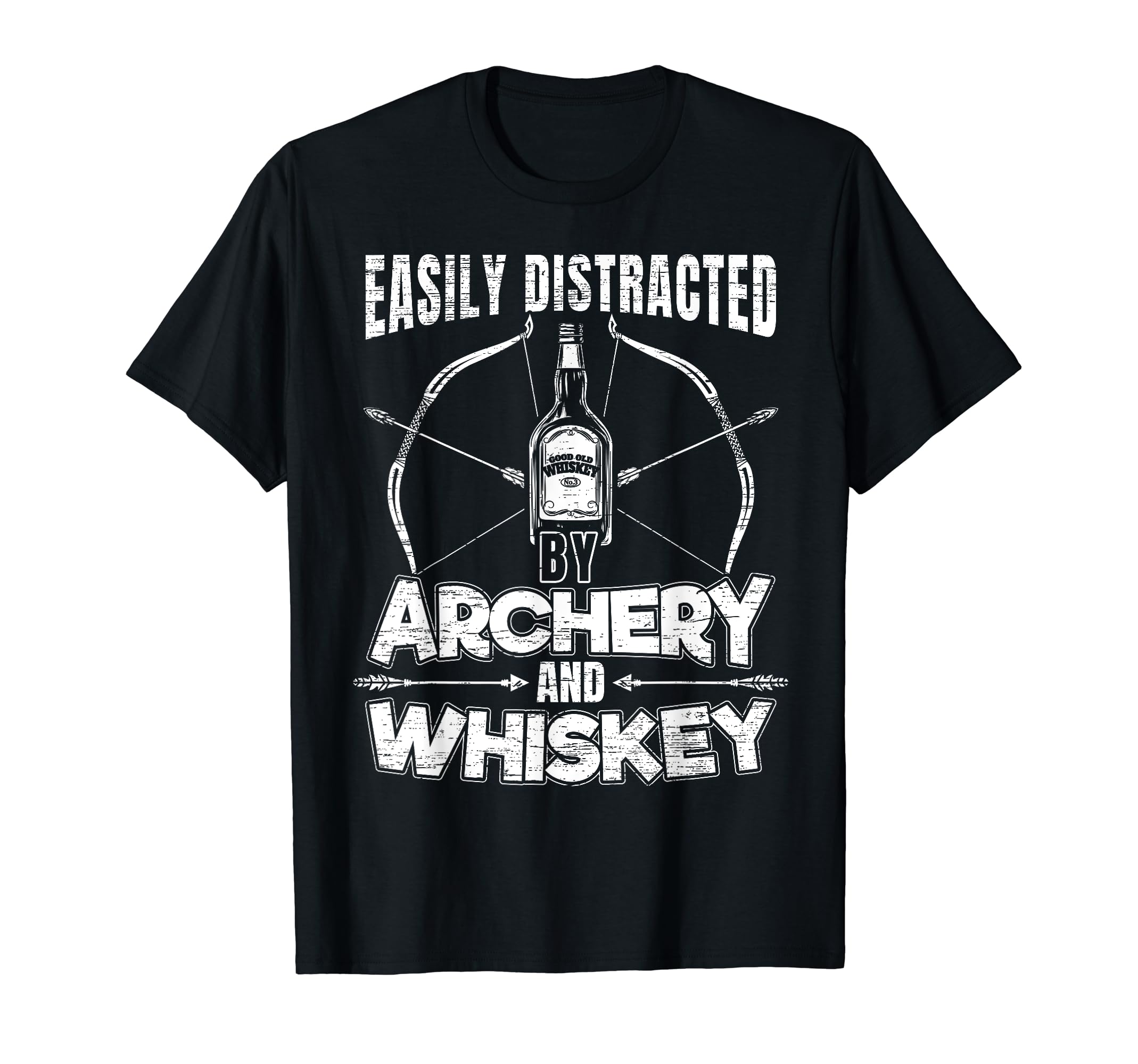 Archery Whiskey and Bow Hunting for Archers T-Shirt