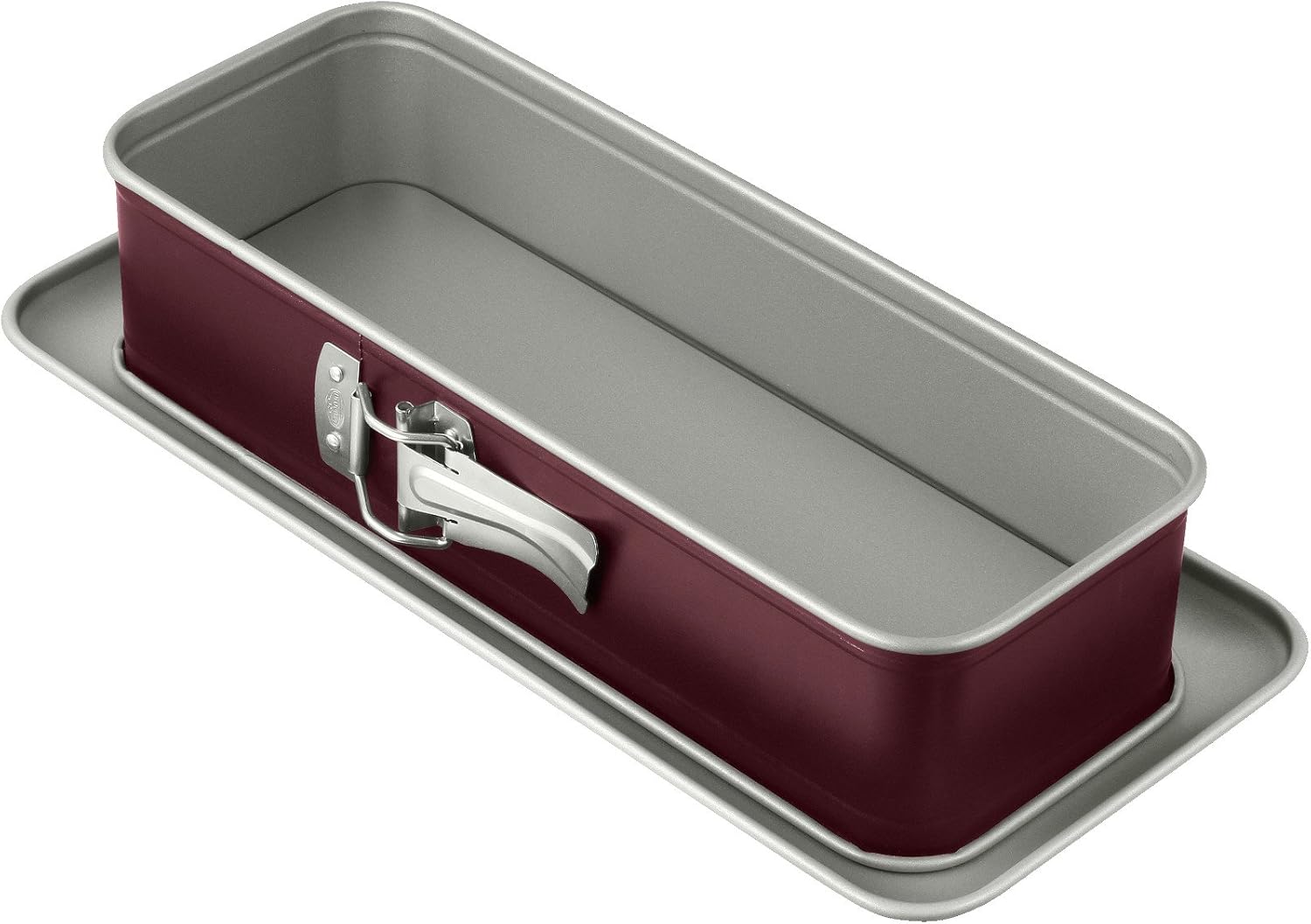 Dr. Oetker Königskuchen Springform 30 x 12 cm, mit Auslaufsschutz, Kastenform, für saftige Rührkuchen,schicke Zweifarben-Optik, Menge: 1 Stück