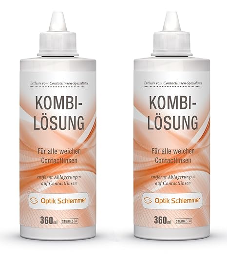 Imitación VMG nevera Solución para lentes de contacto suave 2 x ...