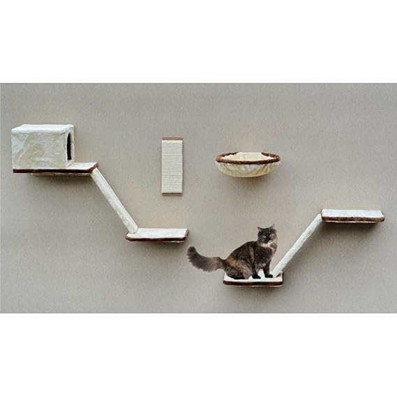 SILVIO DESIGN, Katzen-Kletterwand 8-teilig beige, 21908.000
