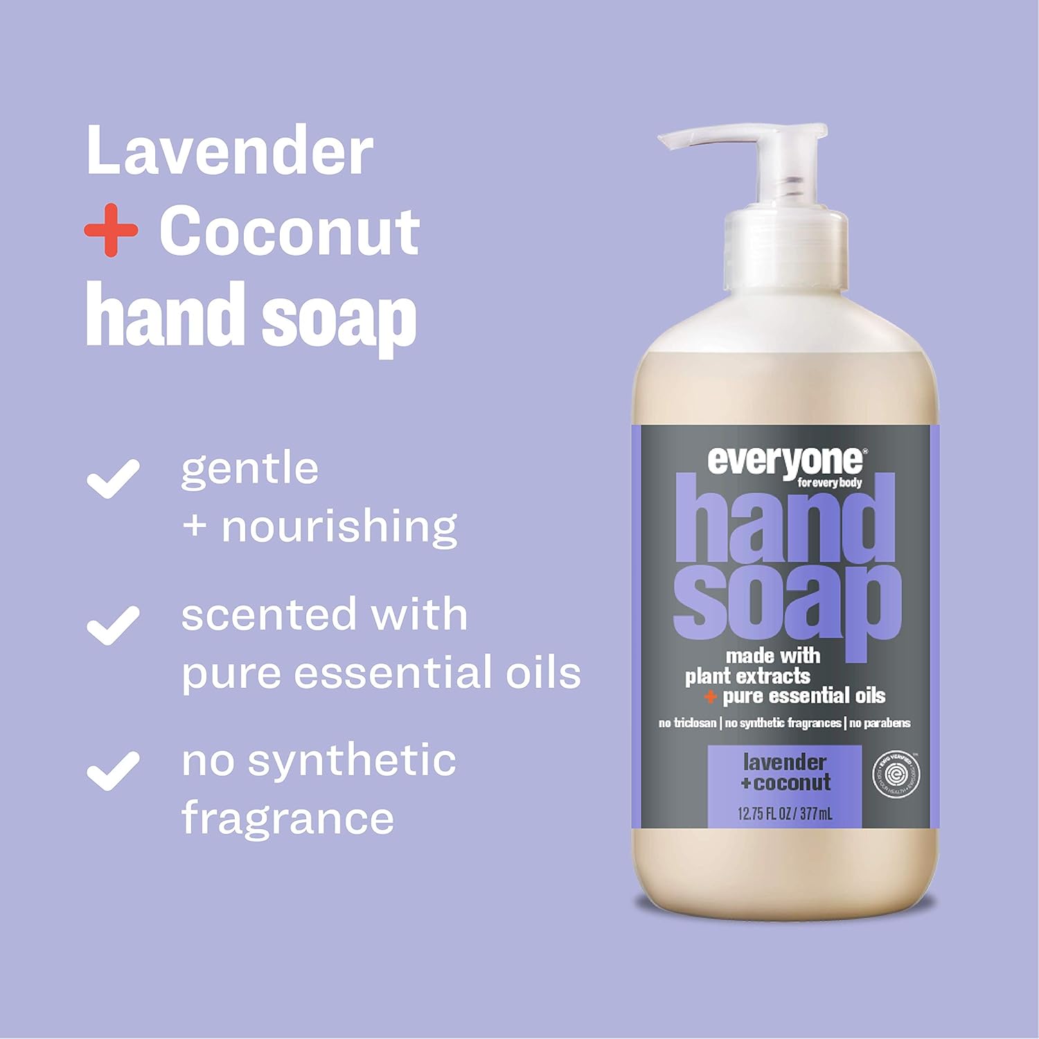 Everyone Hand Soap: Lavender and Coconut, 12.75 Ounce, 3 Count : Beauty