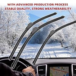 3 Wipers 24" 20" 20" Front And Rear Replacement Fit
