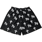 DIOTSR Mens Retro Casual Graphic Shorts Elastic Waistband Streetwear Athletic Basketball Running Active Shorts