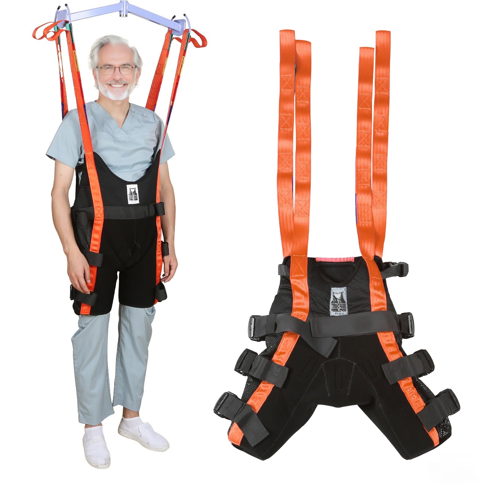 EZ Assistive Patient Lift Walking Sling, Medical Training Sling with Stretchable Fabric for Walking (L)