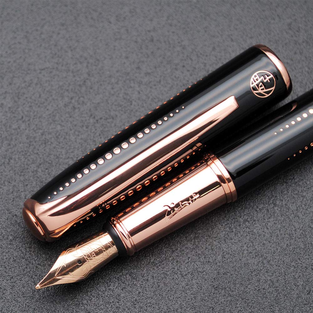 czxwyst Picasso 916 Malage Fountain Pen Original Packaging (Star Black, Medium Nib 0.7 mm)