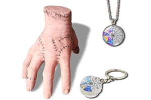 GENERIC Wednesday Addams Thing, Addams Family Hand, Fake Hand Toys Gothic Prop Spooky Home Decor Family Halloween Decoration.