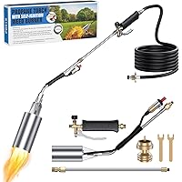 Propane Torch Weed Burner,High Output 1,800,000 BTU with Adapter,Self Igniter and Turbo Trigger,11.5FT Hose Flamethrower for