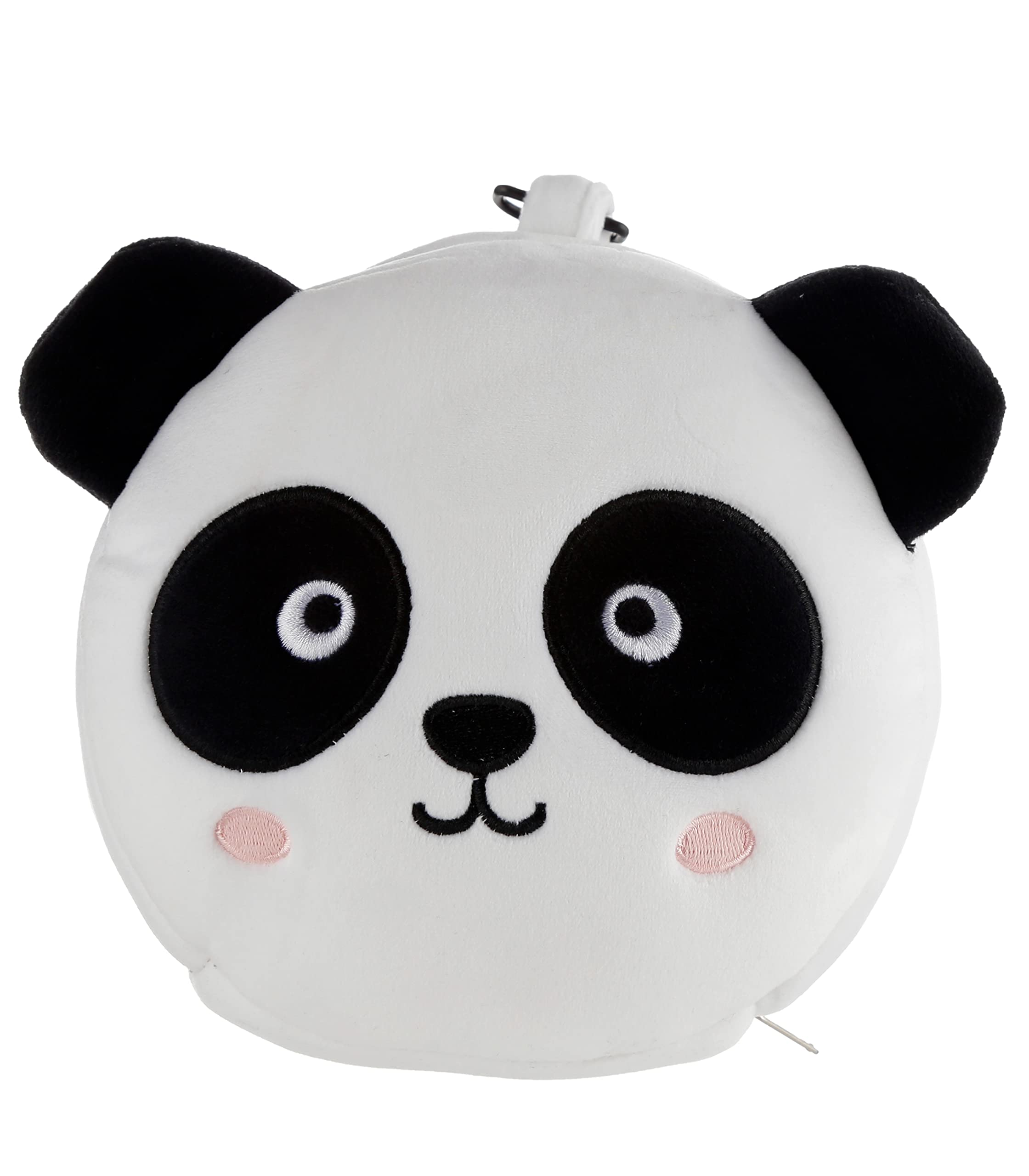 Relaxeazzz Panda Round Plush Travel Pillow& Eye Mask - Sleep Eye Mask Masks - Kids Travel Accessories For Sleeping Airplane - Flight Plane Neck Pillow Pillows