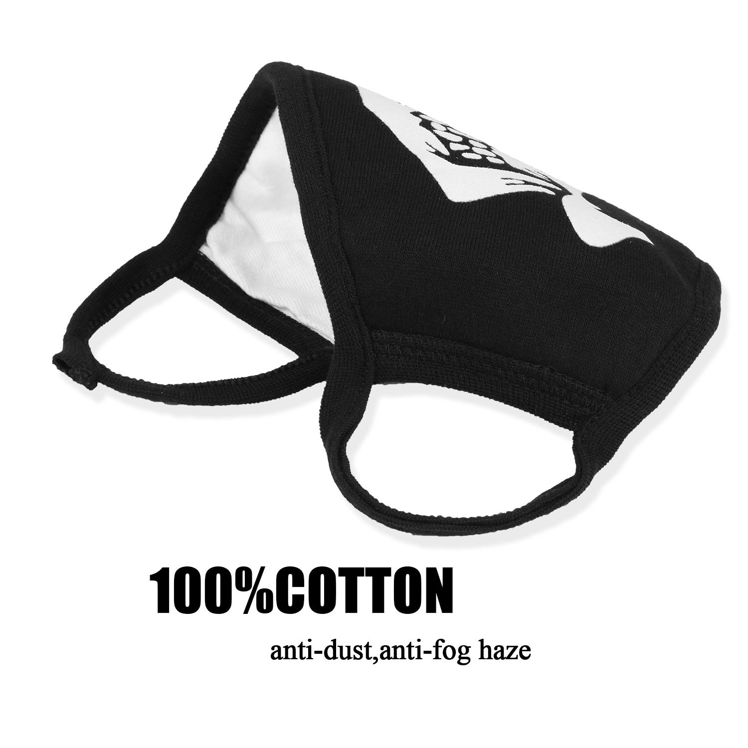 Luminous Mouth Mask,Aniwon 5 Packs Antidust Face Mask Halloween Party