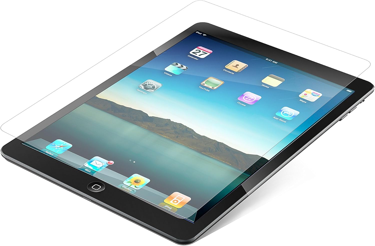 ZAGG InvisibleShield Glass for iPad 2nd/3rd/4th Generation (ID4GLS-F00), Transparent