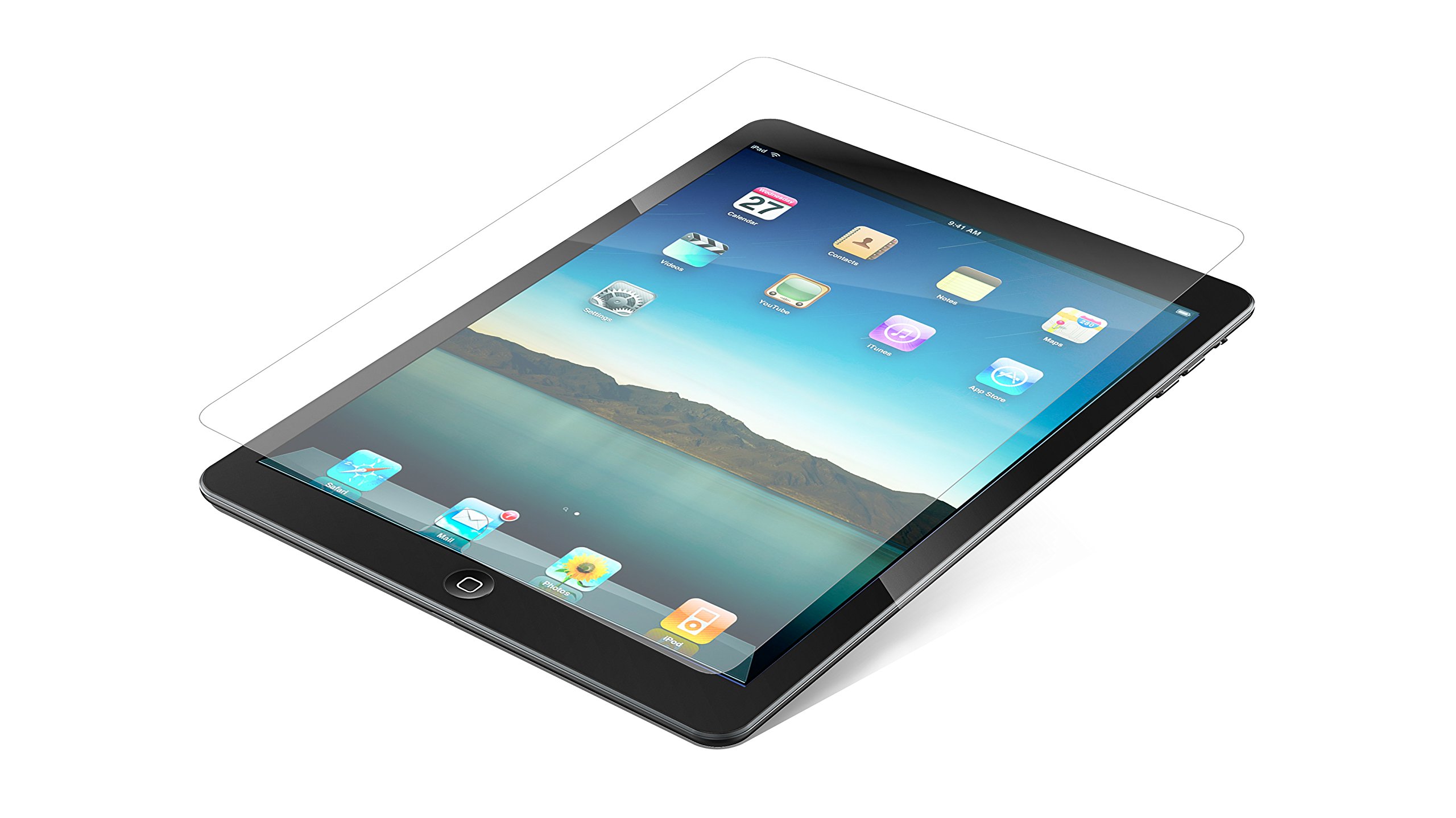 ZAGG InvisibleShield Glass for iPad 2nd/3rd/4th Generation (ID4GLS-F00)