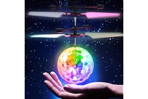 OCDITIKL Flying Orb Ball, Magic Hover Flying Ball Toy with Rechargeable, Light Up Floating Balls Indoor Outdoor Toys Gifts for Bithday Boys Girls Ages 6 7 8 9 10+ Year Old