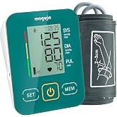 maguja Upper Arm Blood Pressure Monitor Auto Digital for Home Use (Green) | Blood Pressure Machine,One-Button Design BP Monitor with Adjustable Wide-Range Cuff for Adult Travel