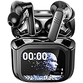 VIEFONG Wireless Earbuds, 30dB Noise Cancelling Earbuds,Ear Buds,Touchscreen Charging Case 2.01", 40H Total Playtime, Dual Dynamic Drivers, Stereo Sound for Sports