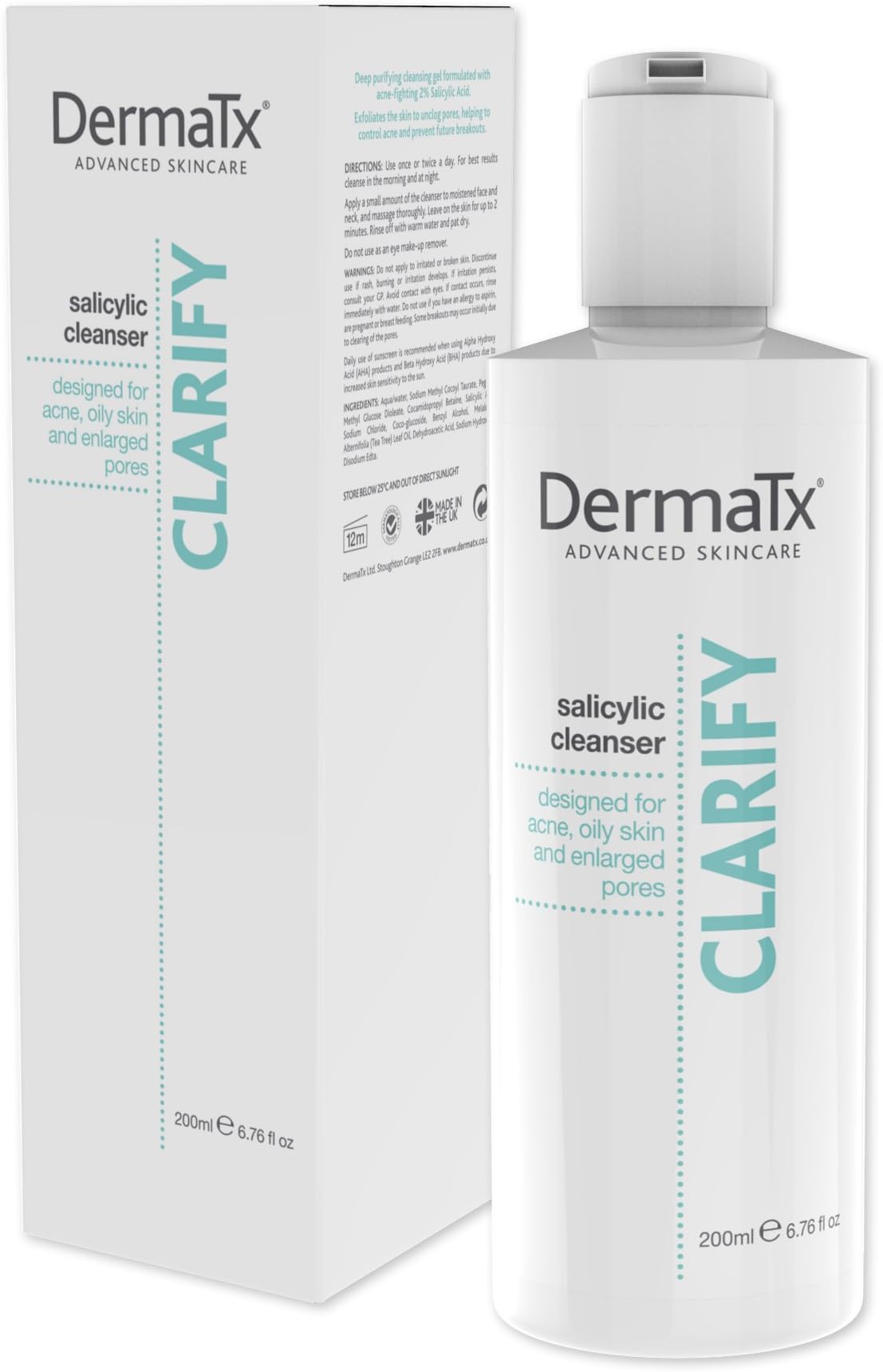 Clarify Salicylic Cleanser for Acne Prone, Oily Skin and Enlarged Pores