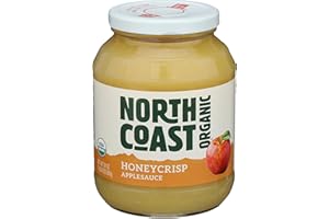 NORTH COAST BREWERY North Coast Organic Honeycrisp Apple Sauce, No Added Preservatives, No Added Sugar, Kosher, USDA Certified Organic, Gluten Free & Non-GMO, 24 Ounce (Pack of 6)