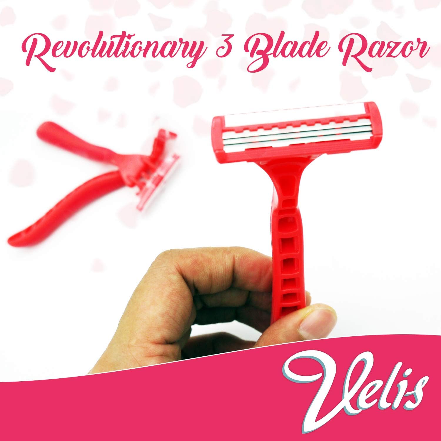 6pk Womens Triple Blade Ultra Razors, Pink, 1 count (Pack of 6) - Image 4