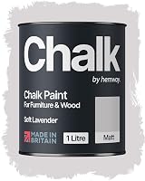 Hemway Soft Lavender Purple Chalk Paint 1L Matt Finish Furniture & Walls