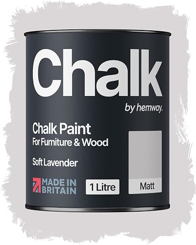 Hemway Soft Lavender Purple Chalk Paint 1L Matt Finish Furniture & Walls