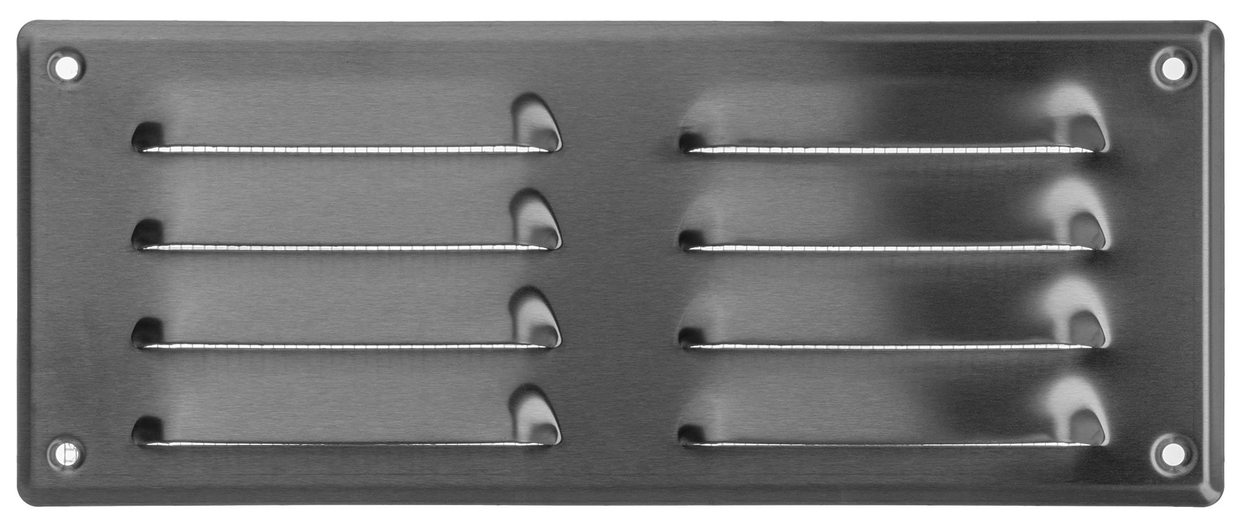 LIRAST 260x105mm / 10x4 inch Metal Ventilation Grille - Stainless Steel Air Vent Cover with Insect Mesh