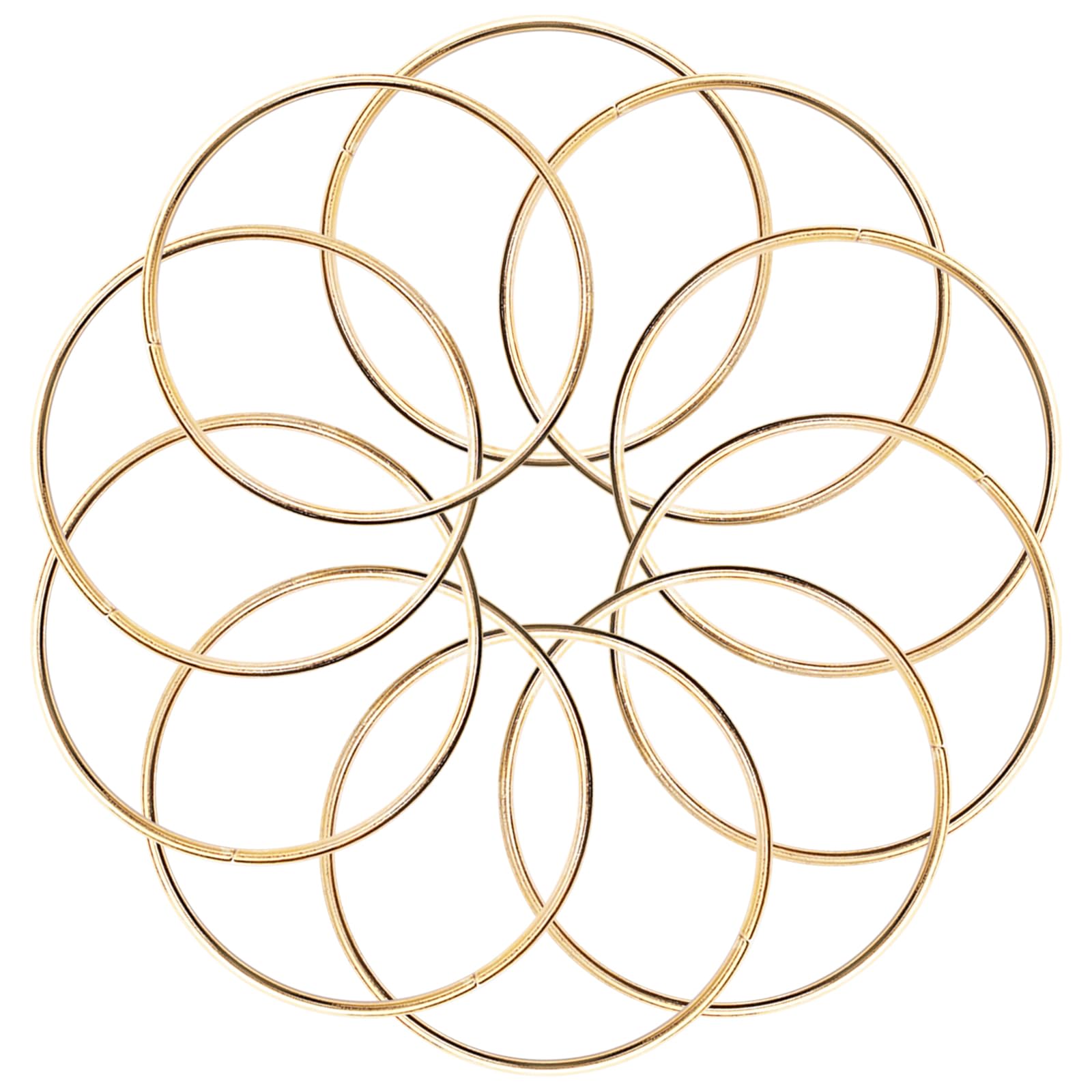 20 Pcs 2 Inch Metal Rings for Craft Gold Hoops Floral Macrame Hoops Rings for DIY Crafts Macrame Dream Catchers Supplies(Gold,2 Inch)