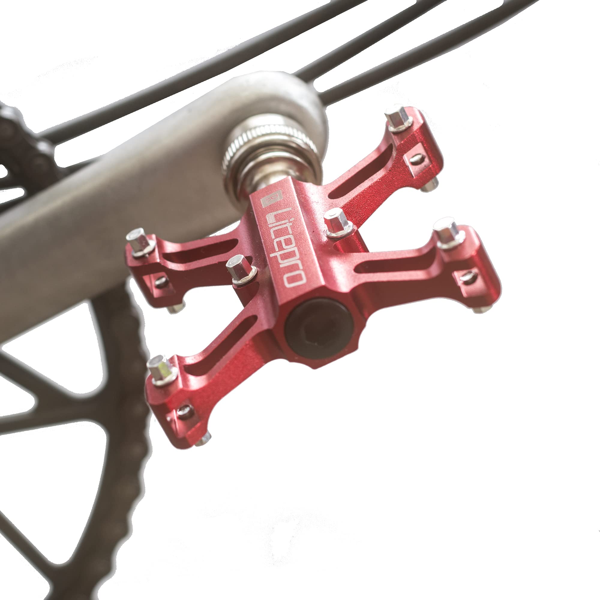 Quick Release Pedals For BROMPTON X-shape 304g Pair RED