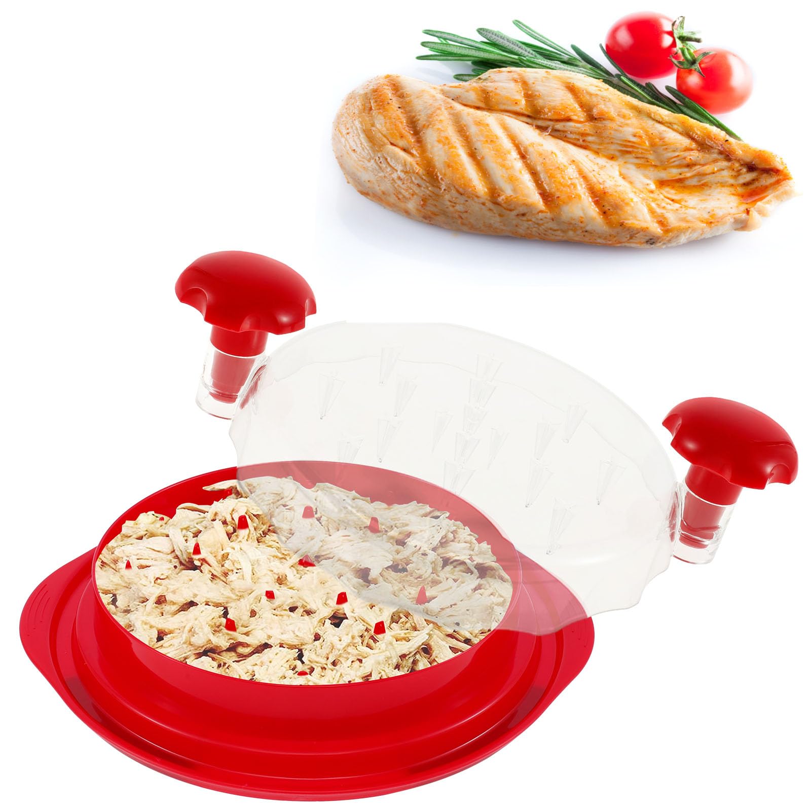 Chicken Shredder Tool with Handles Non-Slip Chicken Breast Shredder Efficient Meat Shredder Tool Twist Bpa Free Chicken Shredder Machine for Ground Beef Pulled Pork and Chicken