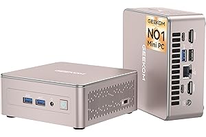 GEEKOM A5 2025 Edition Mini PC with AMD Ryzen 5 7430U, 16GB RAM & 1TB M.2 NVMe SSD, Mini Desktop Computer Windows 11 Pro Support 8K UHD 4 Display/Wi-Fi 6/BT 5.2/2 x HDMI 2.0/2 x USB 3.2