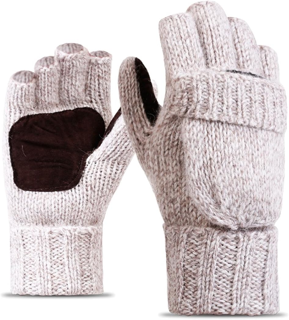 Lvefyti Thermische Fingerhandschuhe - Warme Half-Finger Handschuhe Für Outdoor
