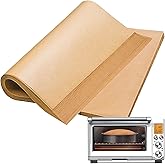 Air Fryer Liners Disposable, 100Pcs Parchment Paper Compatible with Breville BOV845BSS Smart Oven Pro Countertop Oven, Unbleached Parchment Paper Baking Sheet Non-Stick