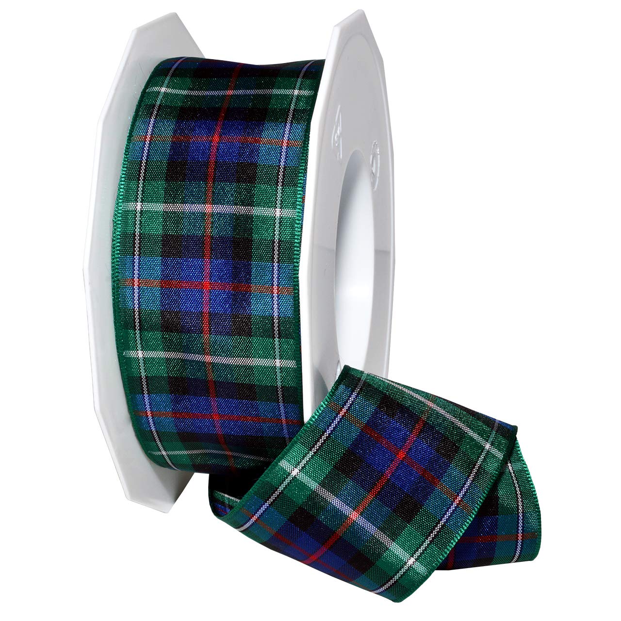 Morex Ribbon Edinburgh Ribbon, Scottish Heritage Family Colors, Christmas and Wedding Decorations, Plaid, 1.5 Inch by 27 Yards, Mackenzie