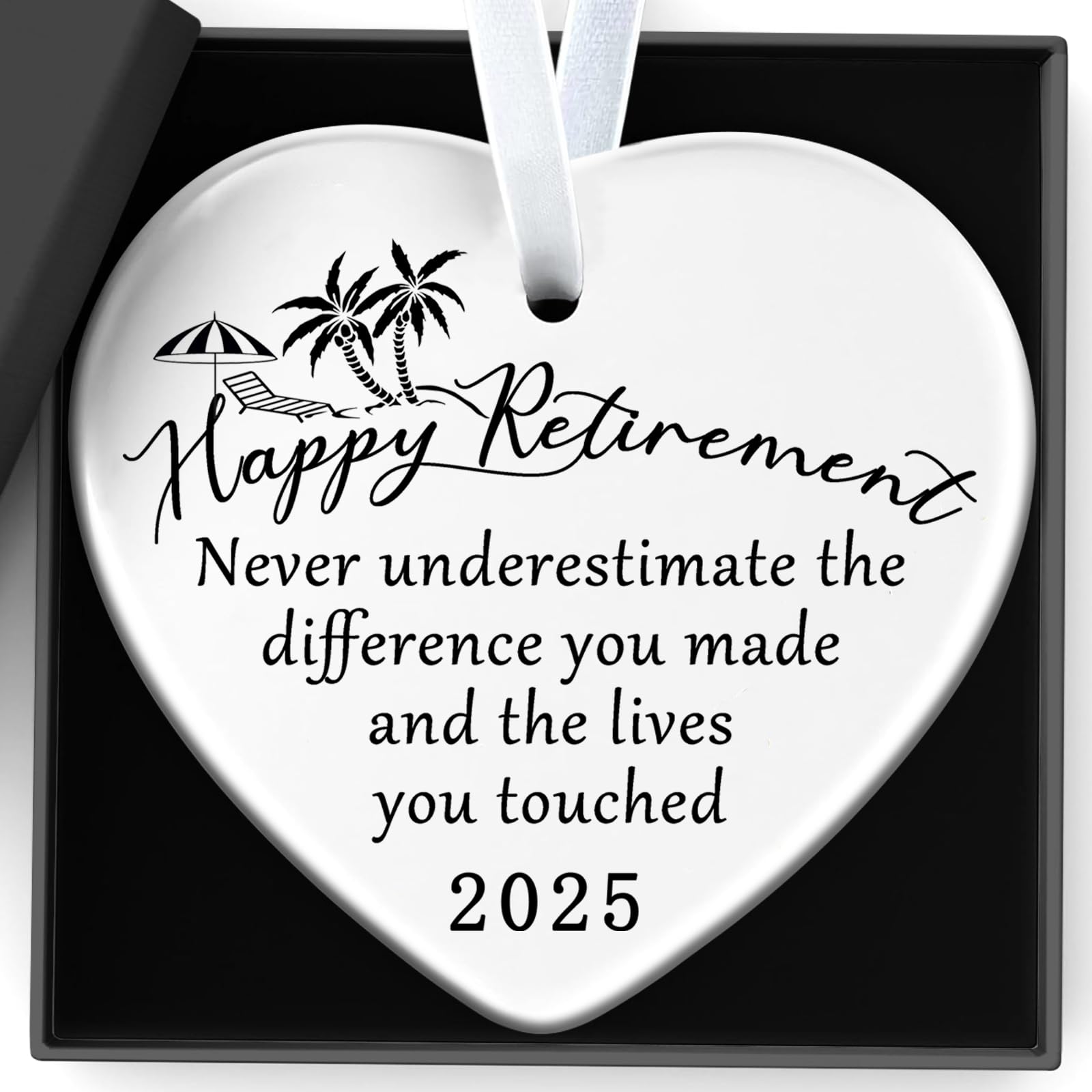 Retirement Gifts for Woman,Never Underestimate The Difference You Made and The Lives You Touched Ornament Happy Retirement Appreciation Gift for Retired Women,Coworker,Boss,Nurse,Teacher,Friend,Mom