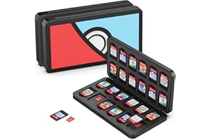 GeeRic 24 Slot Game Card Storage Case Compatible with Switch, Portable Game Card Storage Cartridge with Switch, Games Cartrid