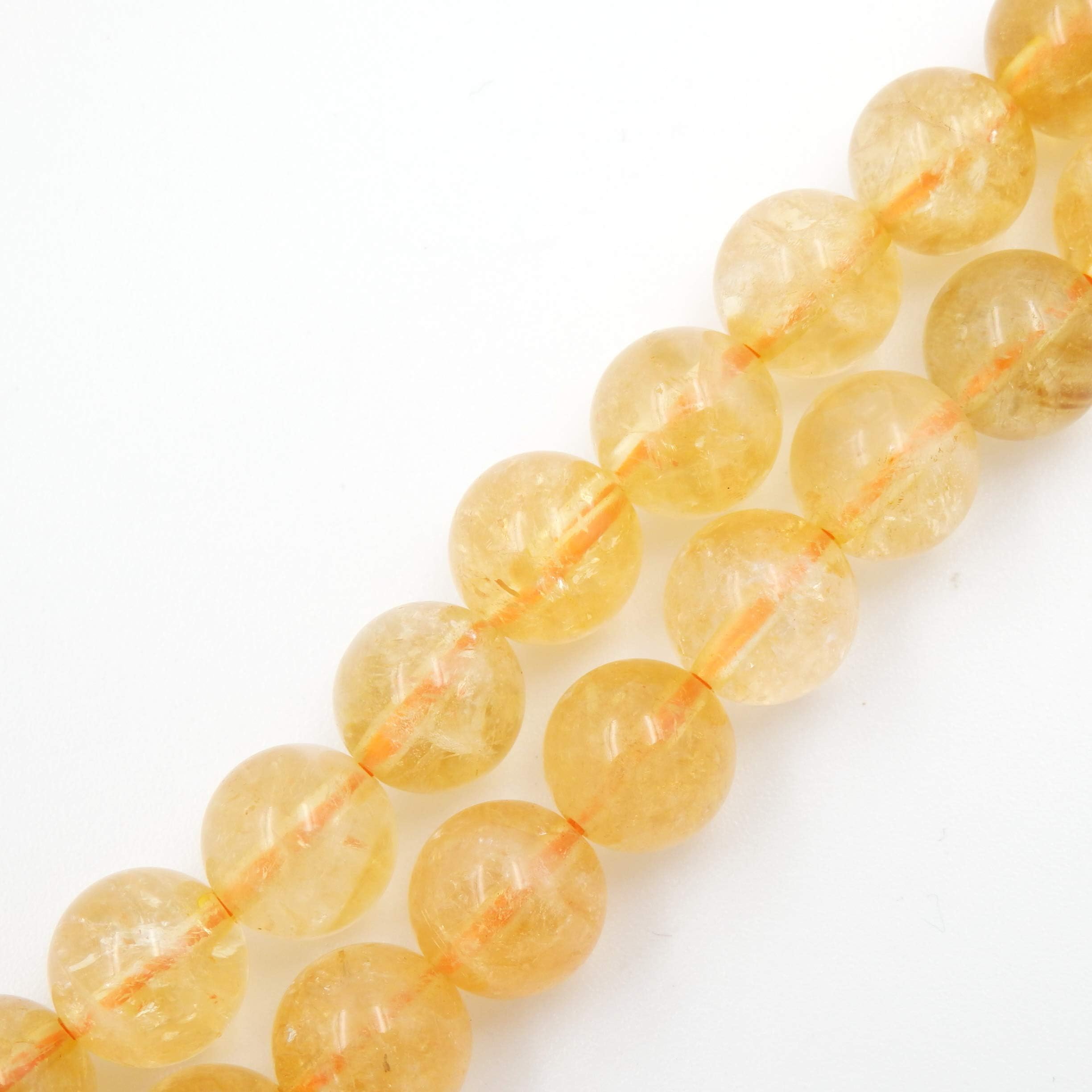 Malahill Premium Gemstone Beads for Jewelry Making Precious Natural Stone Beads Wholesale 2 Strands AAA Grade Citrine Beads 8mm